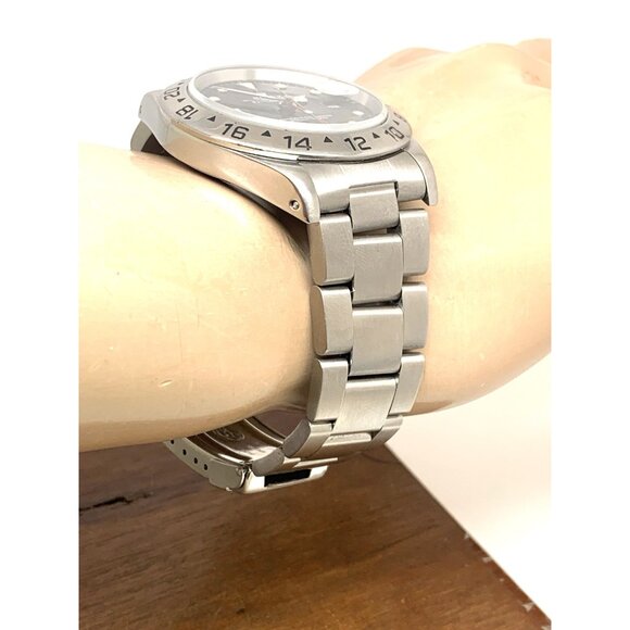 1997 Rolex Men's Watch Explorer II 16570 GMT Swiss Automatic Black Dial 40mm - Picture 12 of 14